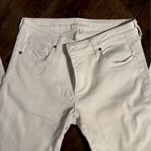 Kit white denim straight leg jeans